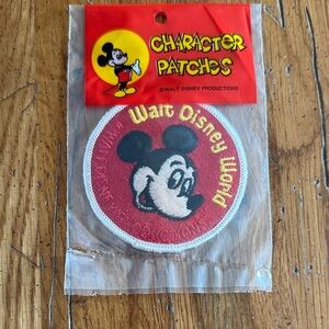 Vintage Mickey Mouse Red Character Patch